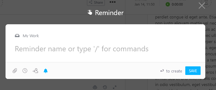 clickup reminder