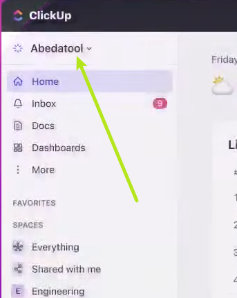 change workspace location