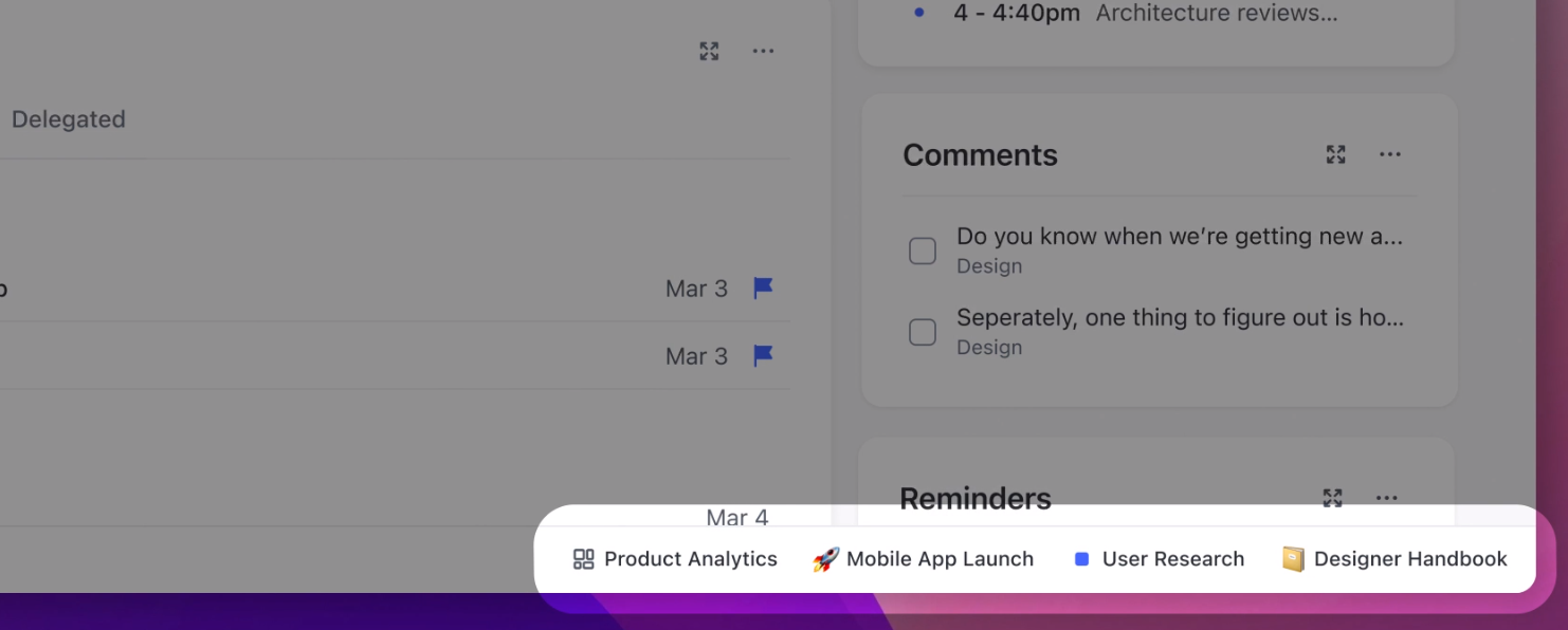 clickup 3.0 multitasking tray