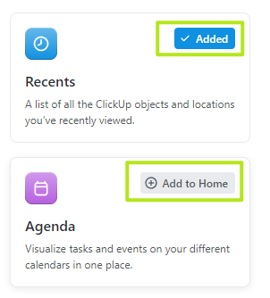 enable cards button