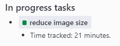 Write StandUp result - In progress tasks