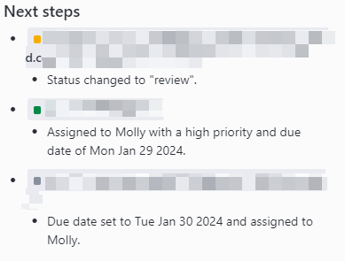 Write StandUp result - Next steps