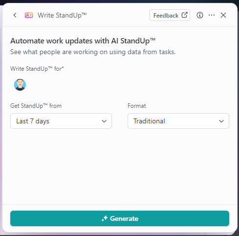 example of Write StandUp