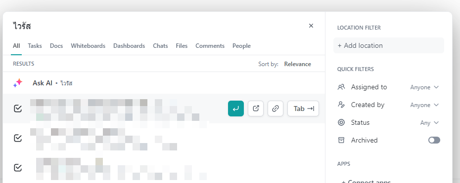 ClickUp AI via Command Center