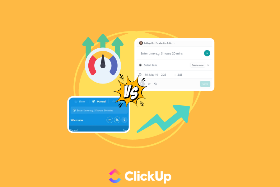 clickup time tracking old vs new 2024