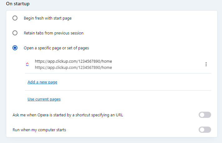 add new page complete in Microsoft Edge