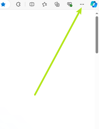 go to setting button on Microsoft Edge
