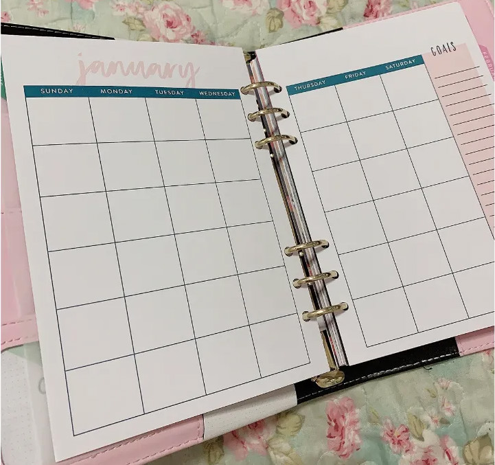 Monthly planner